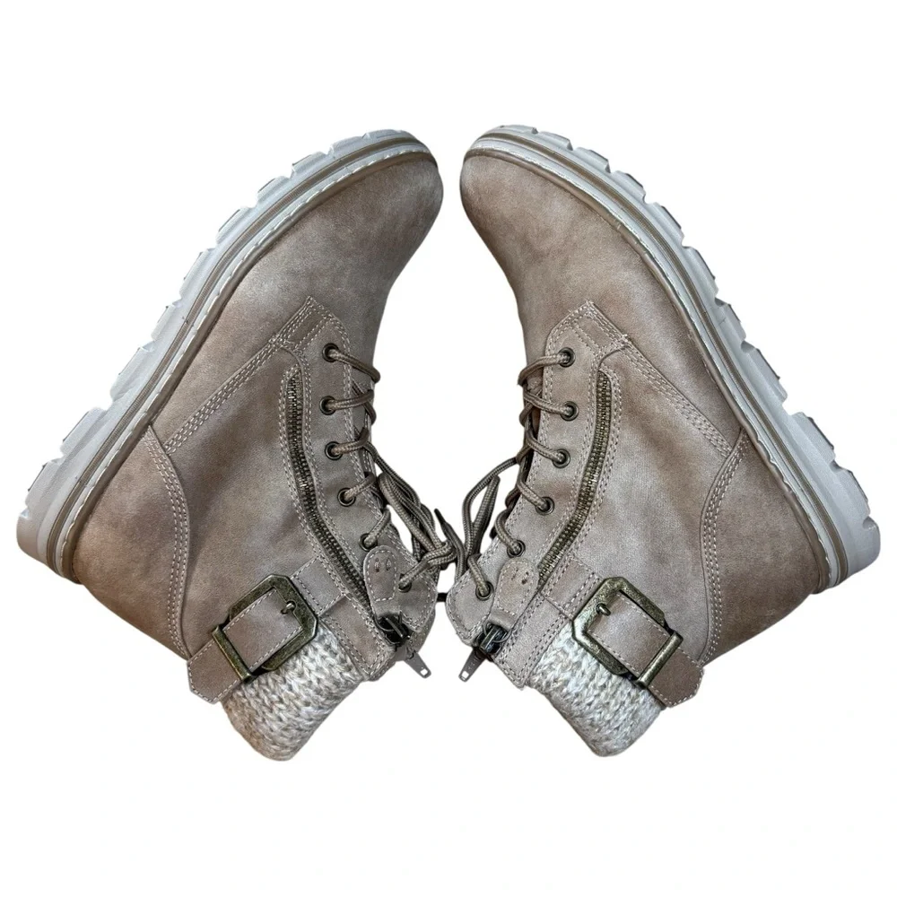 Cliffs by White Mountain Hearten Lace-Up Ankle Boots Women’s Shoes US Size 8.5 M